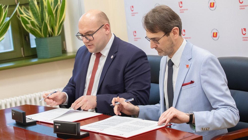 Podpisanie umowy ŁKS x UniLodz